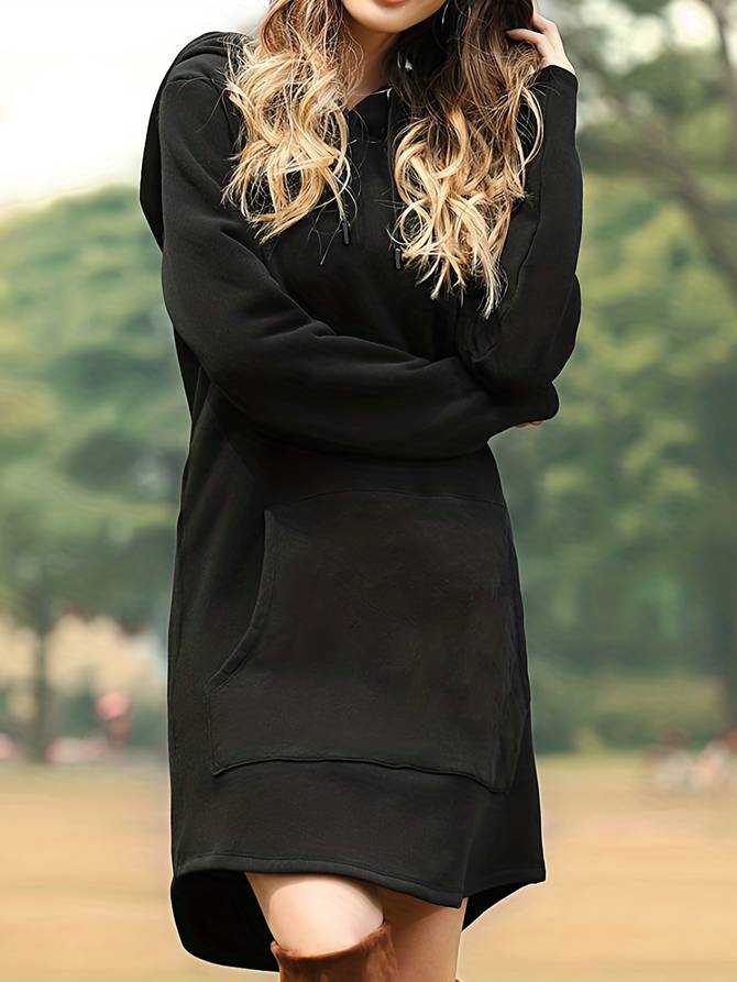 Hoodie Jurk voor Dames – Met Buikzak