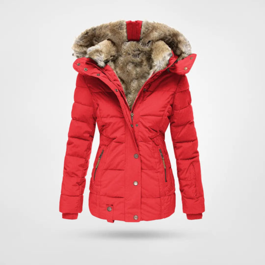 Dames Winter Puffer Parka Jas – Warm