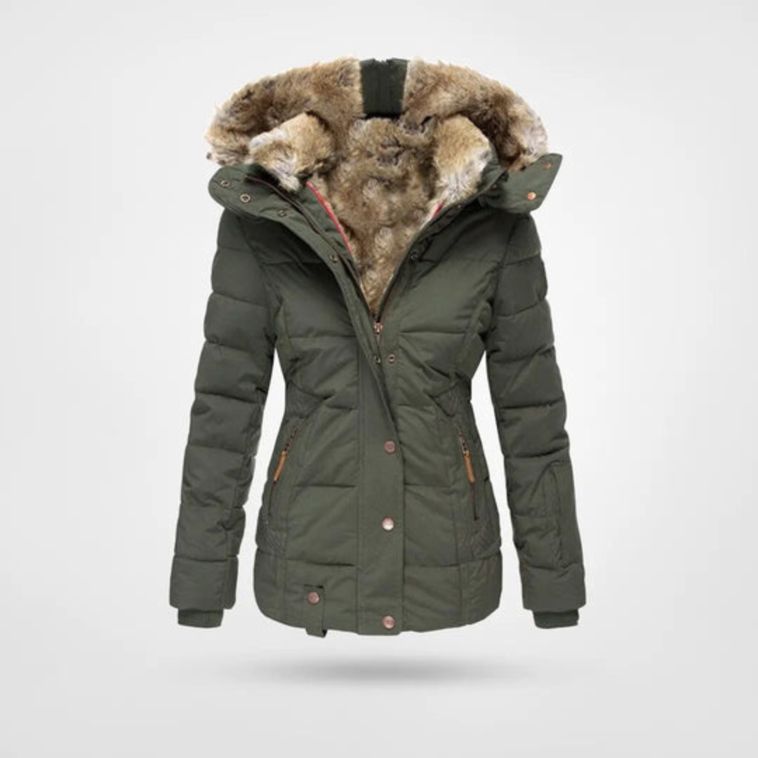Dames Winter Puffer Parka Jas – Warm