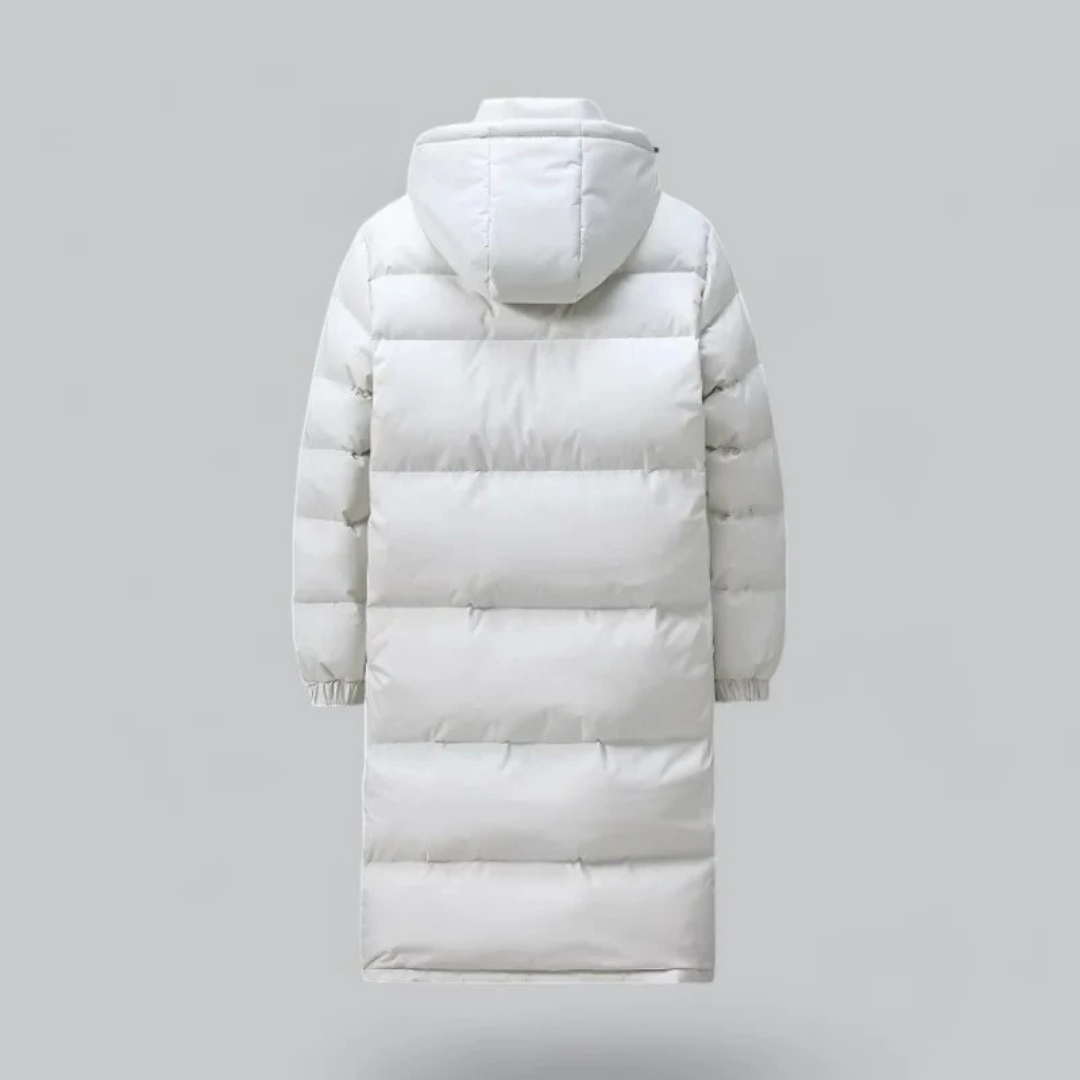 Lange Gewatteerde Winterjas met Capuchon – Warm Model