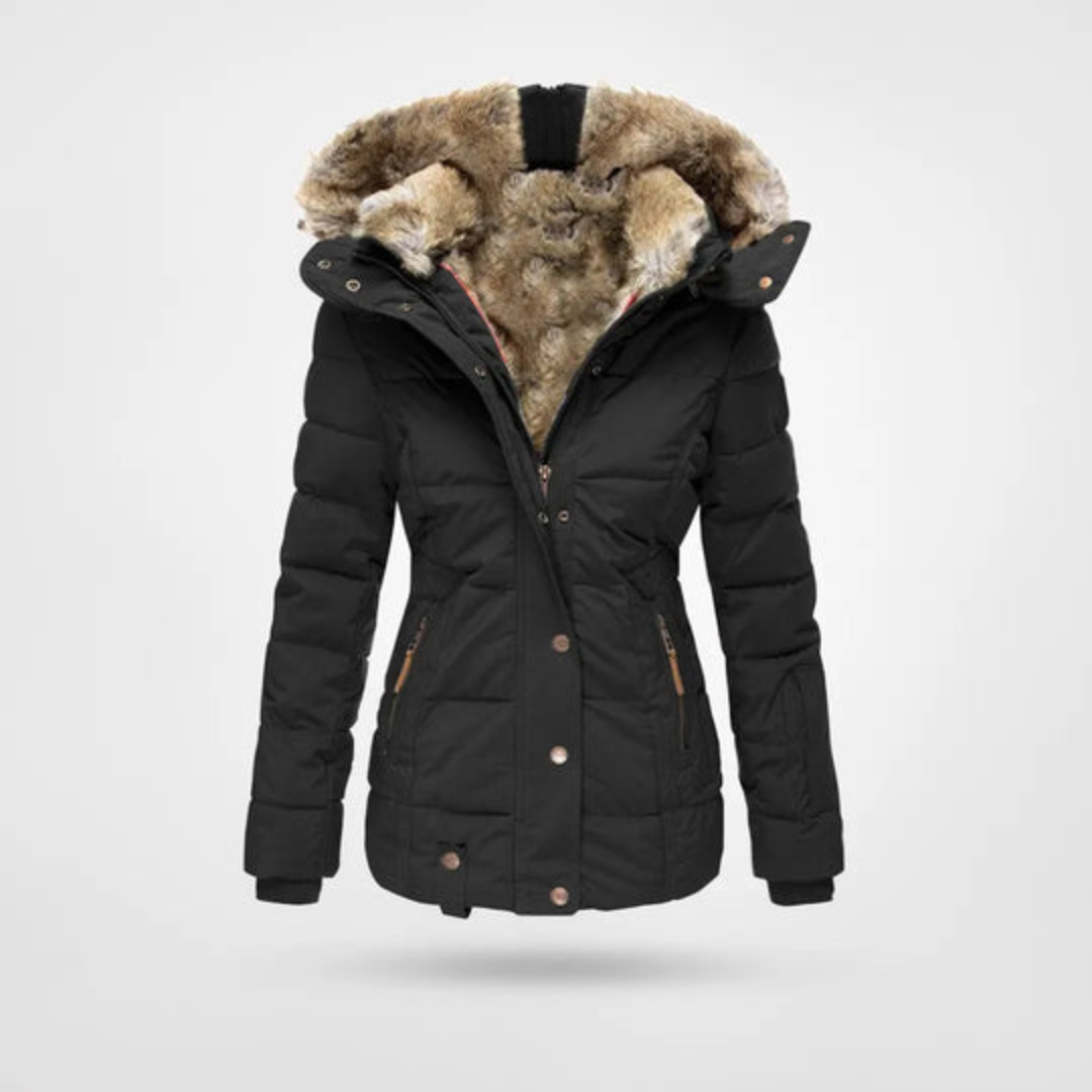 Dames Winter Puffer Parka Jas – Warm