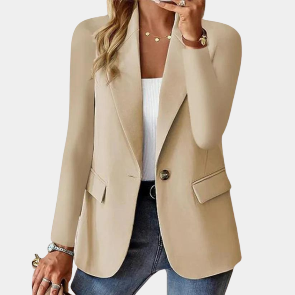 Tijdloze Blazer met Getailleerde Snit voor Dames