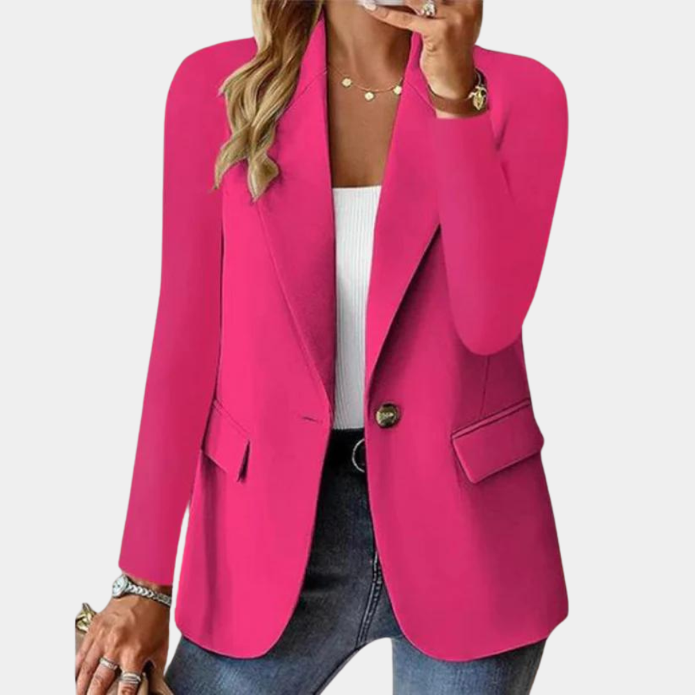 Tijdloze Blazer met Getailleerde Snit voor Dames