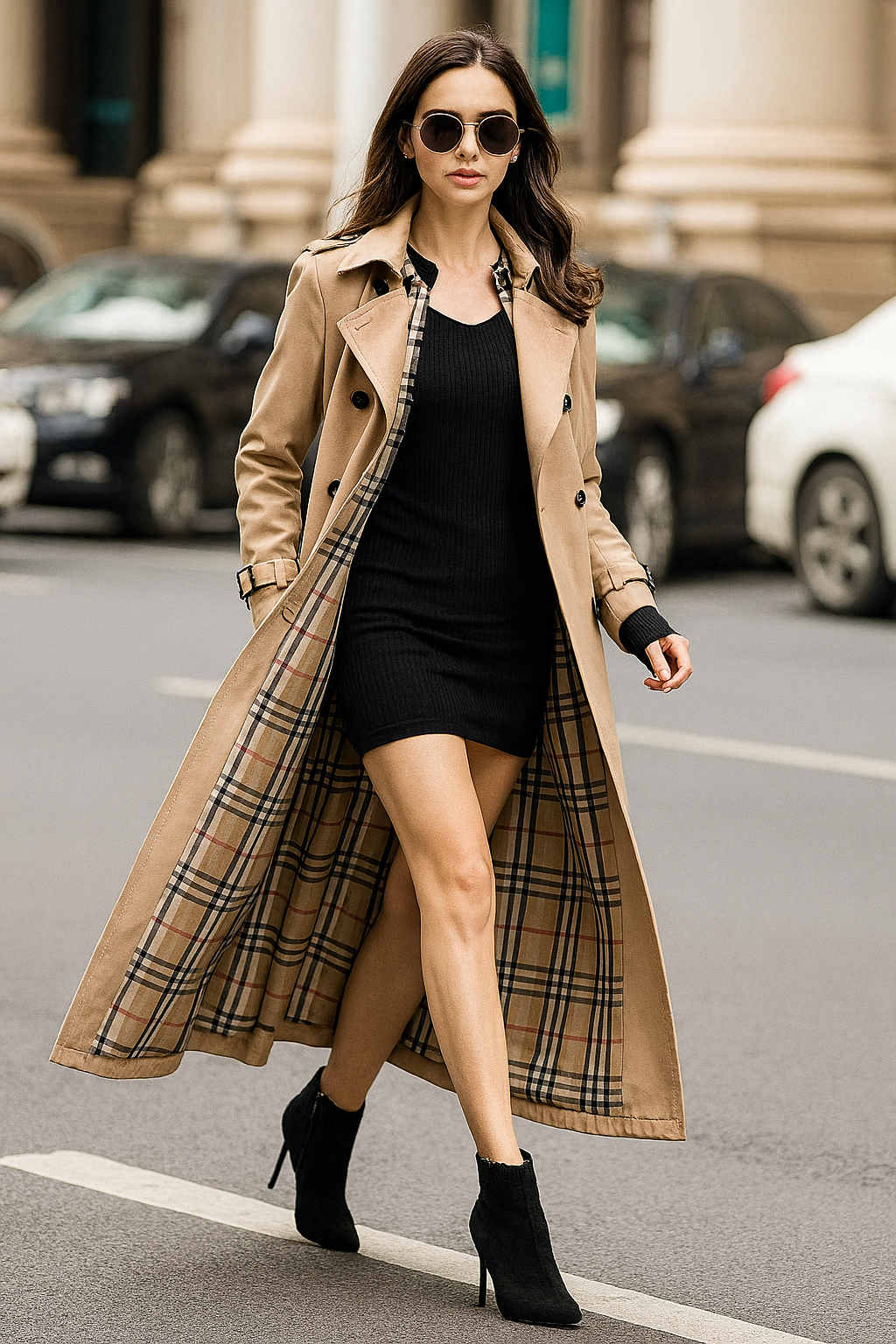 Dames  Lange Trenchcoat
