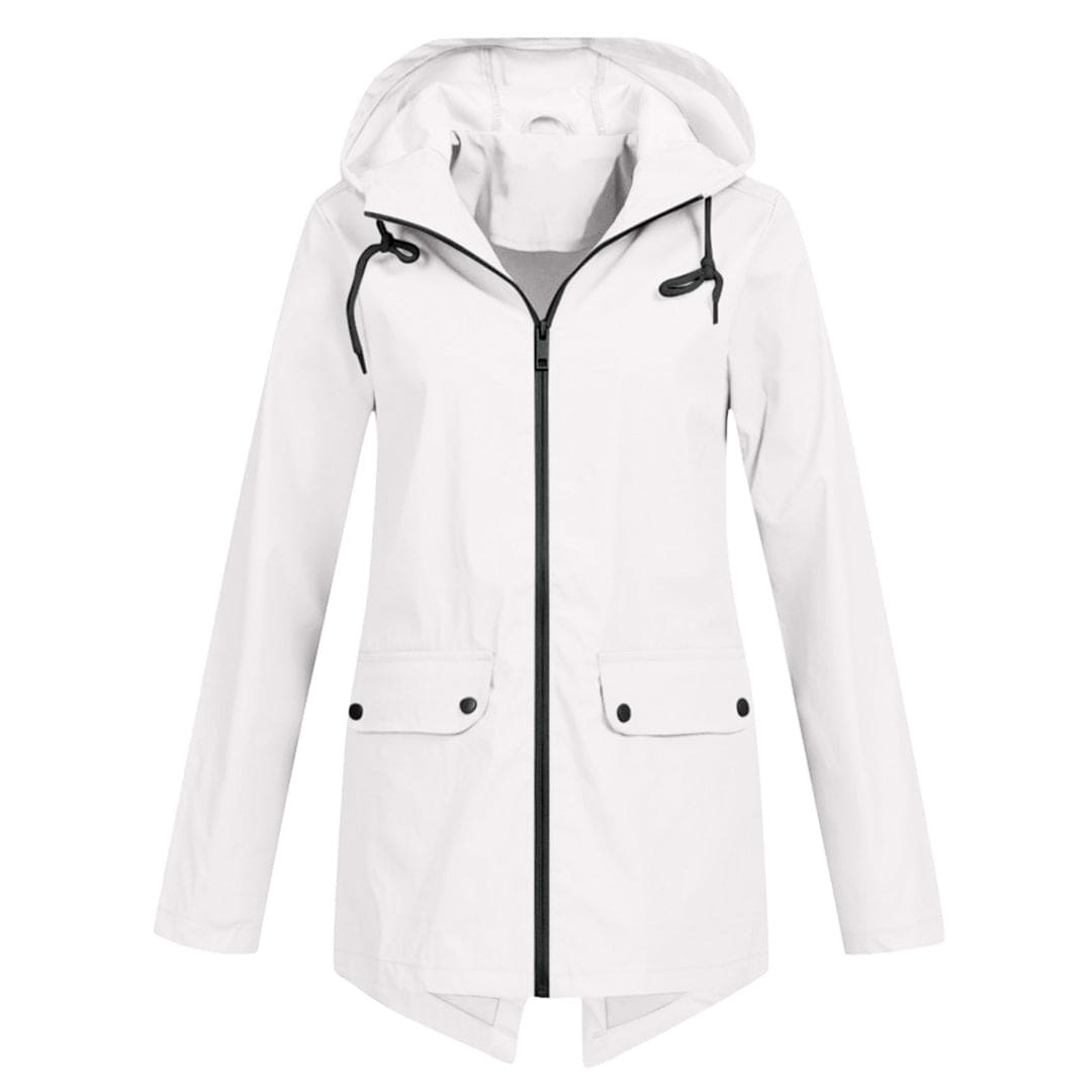 Herfst Regenjas voor Dames – Met Capuchon en Rits