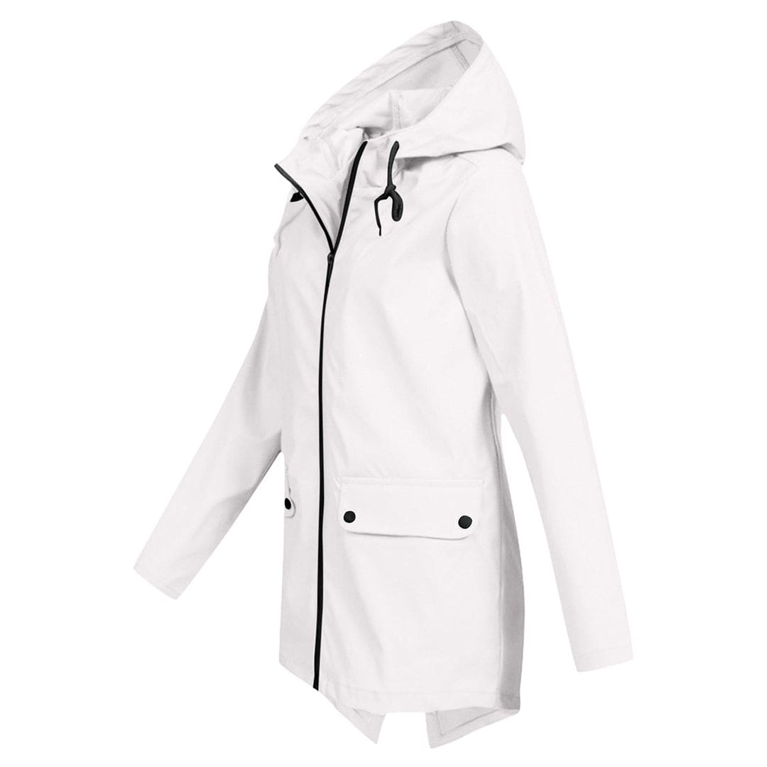 Herfst Regenjas voor Dames – Met Capuchon en Rits