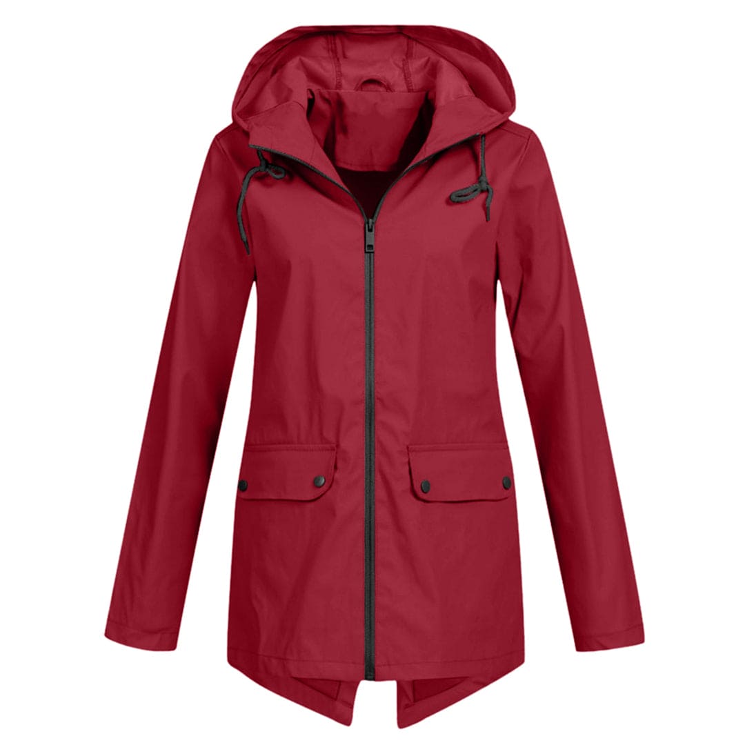 Herfst Regenjas voor Dames – Met Capuchon en Rits