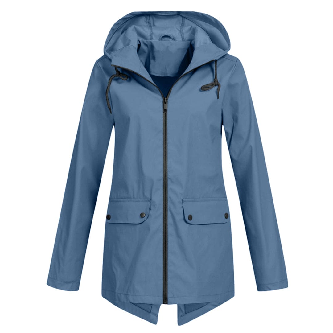 Herfst Regenjas voor Dames – Met Capuchon en Rits