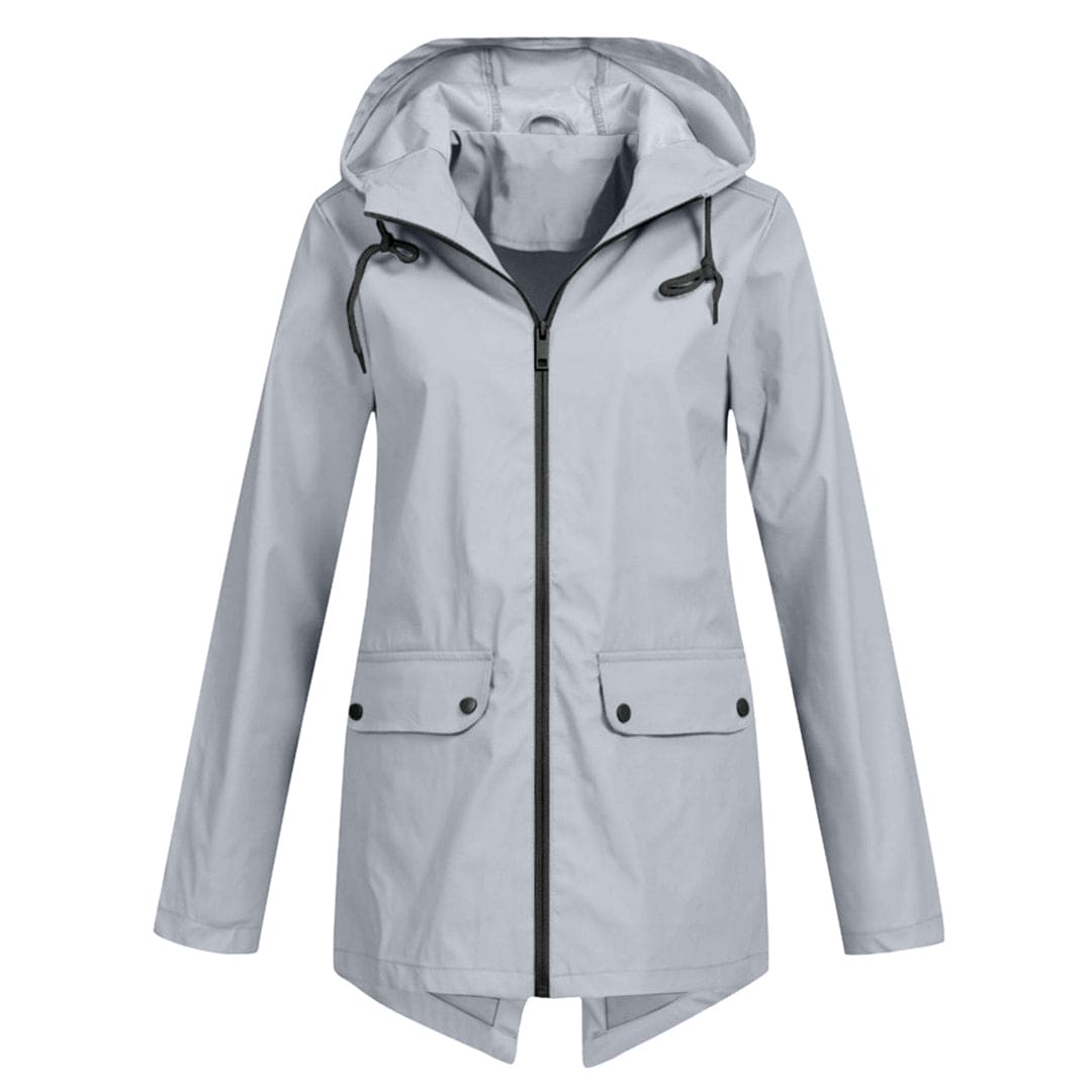 Herfst Regenjas voor Dames – Met Capuchon en Rits