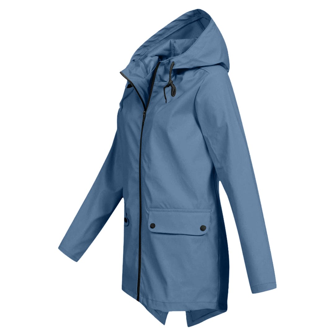 Herfst Regenjas voor Dames – Met Capuchon en Rits