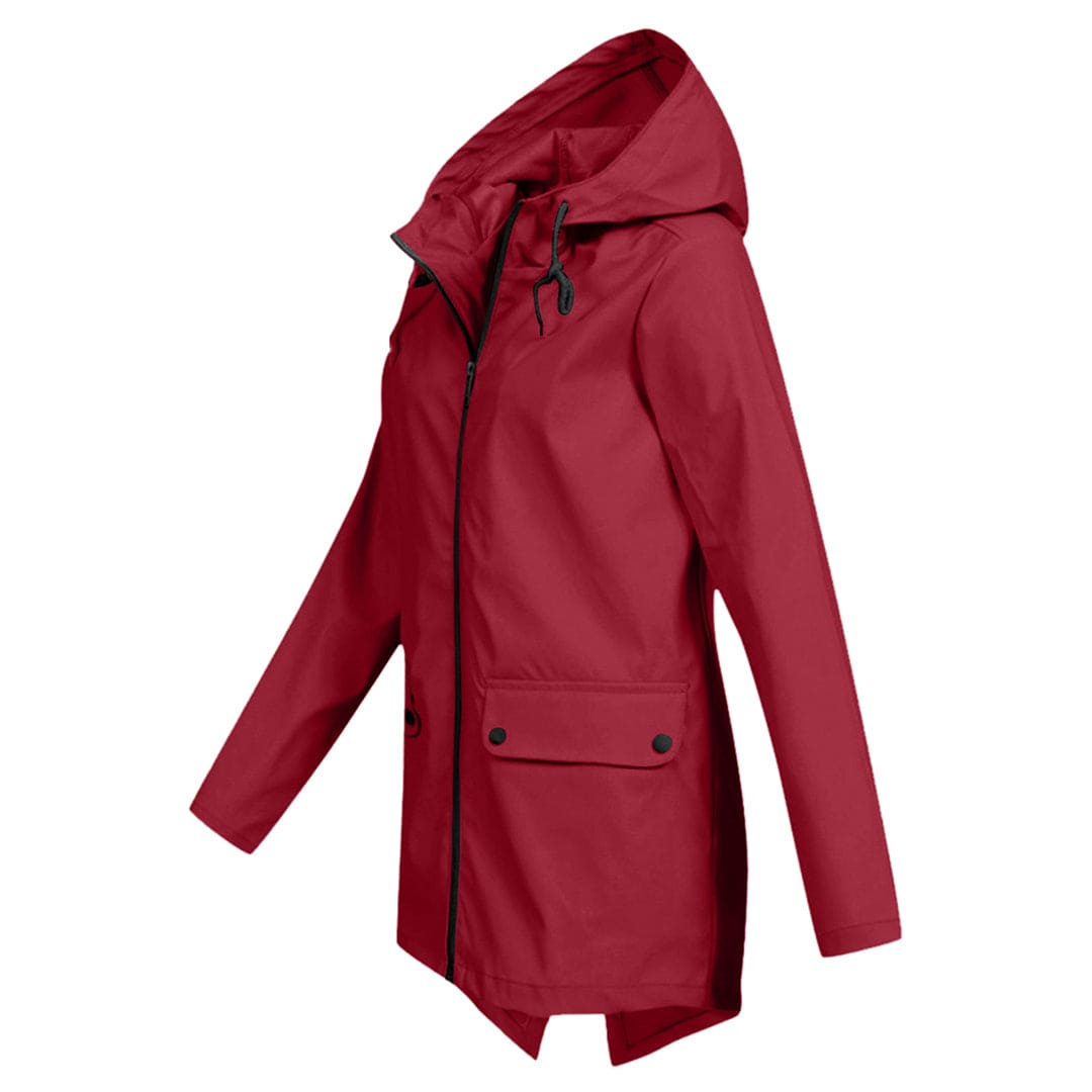 Herfst Regenjas voor Dames – Met Capuchon en Rits