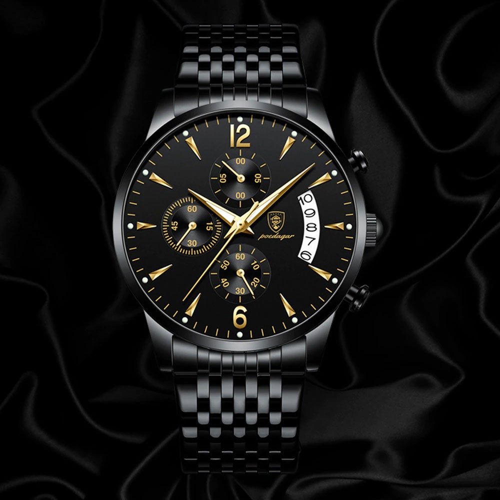 Herenhorloge met stalen band