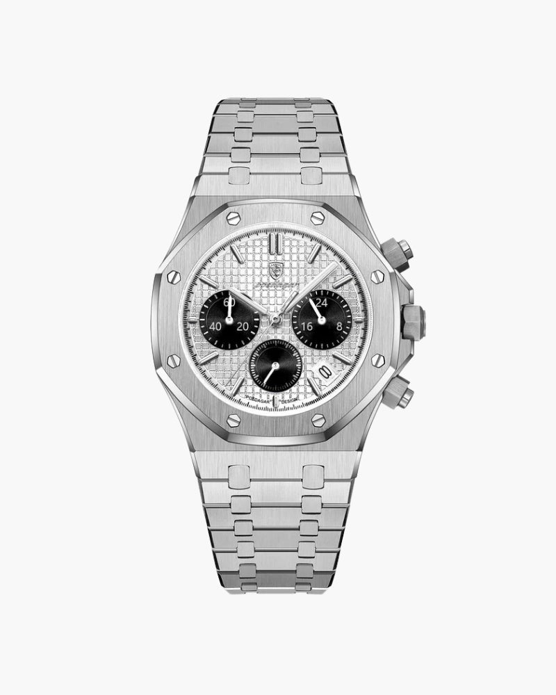 Herenhorloge met chronograaf – Roestvrij staal