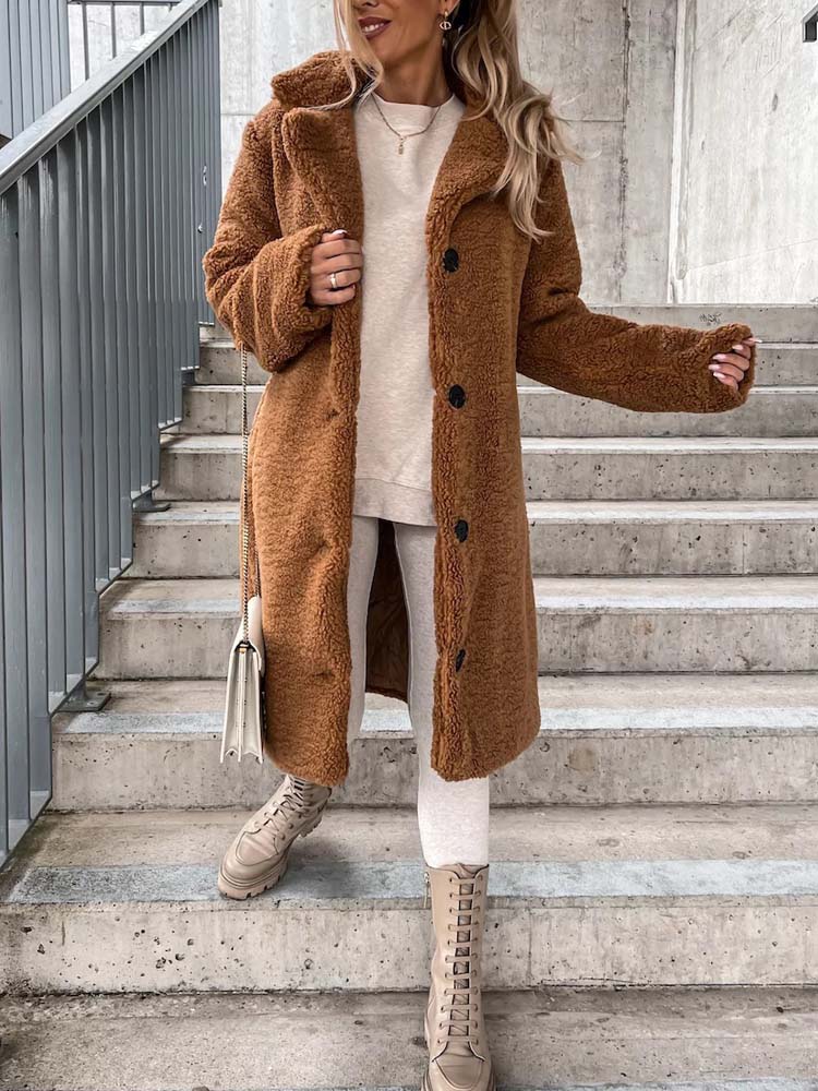 Dames Teddy Jas – Lang Model