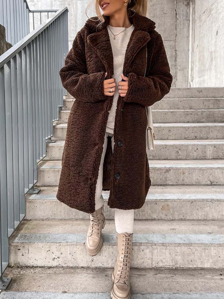 Dames Teddy Jas – Lang Model