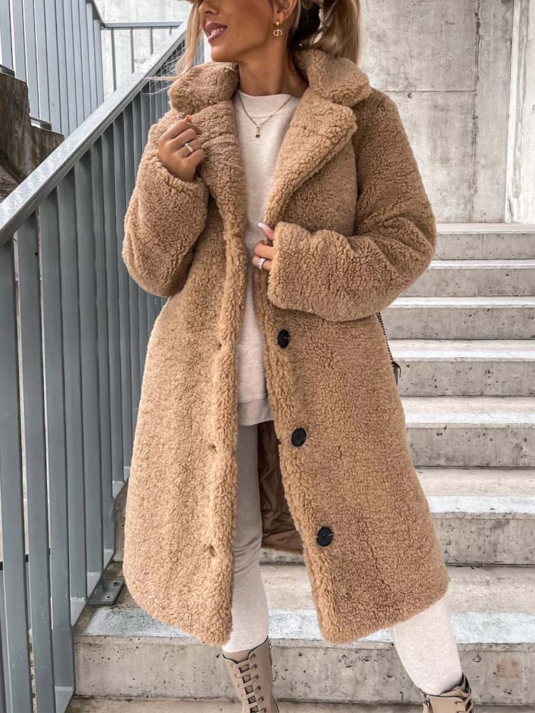 Dames Teddy Jas – Lang Model