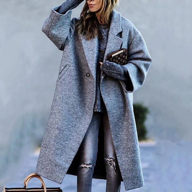 Dames herfstmantel – Lang model