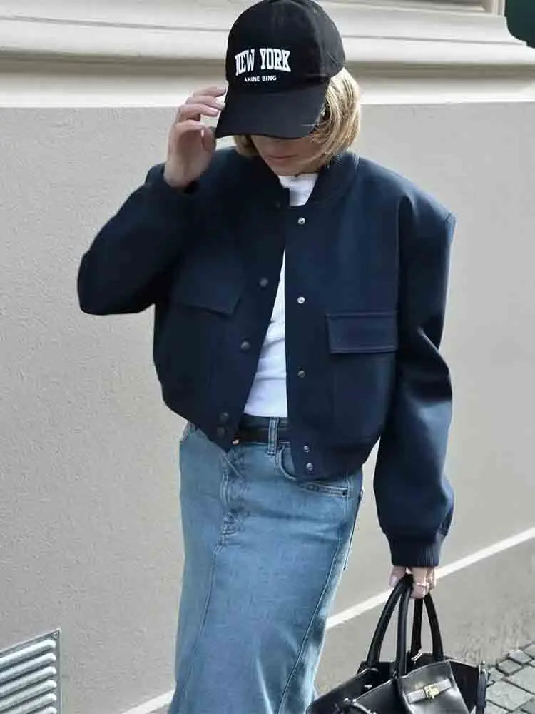 Trendy Dames Tussenjas – Kort Model