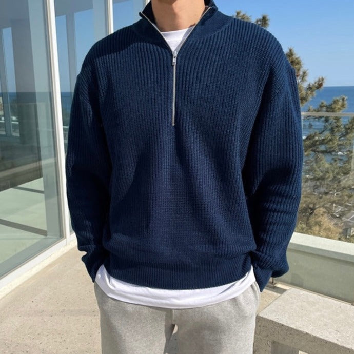 Heren Trui – Nordic Half-Zip Model