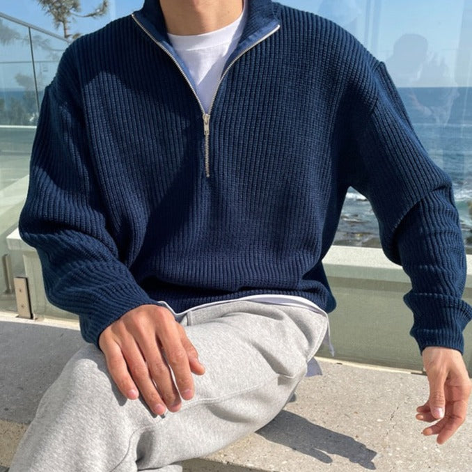 Heren Trui – Nordic Half-Zip Model