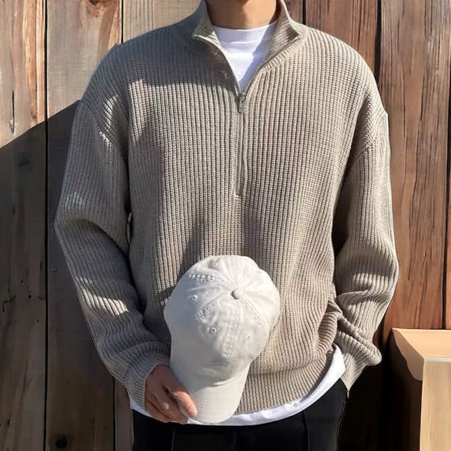 Heren Trui – Nordic Half-Zip Model