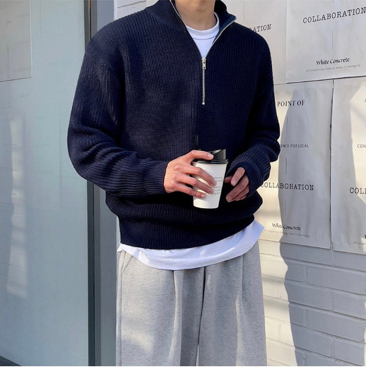 Heren Trui – Nordic Half-Zip Model