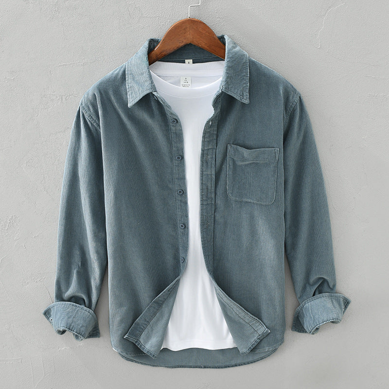 Heren Corduroy Overhemd – Retro Stijl