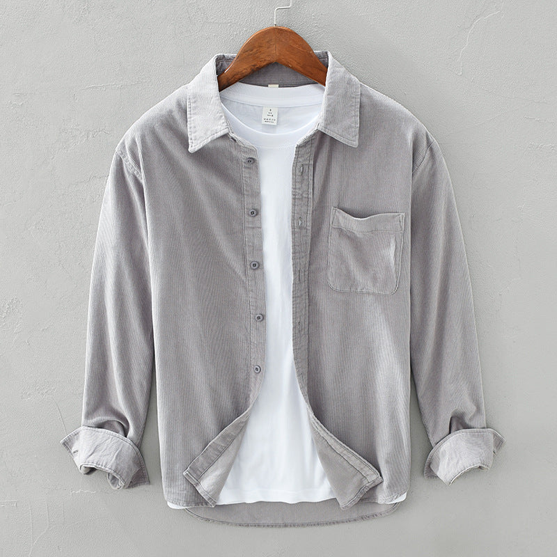 Heren Corduroy Overhemd – Retro Stijl