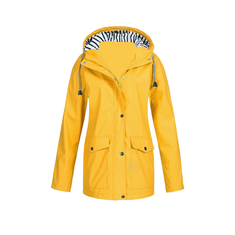 Regenjas voor Dames – Lang Model met Rits
