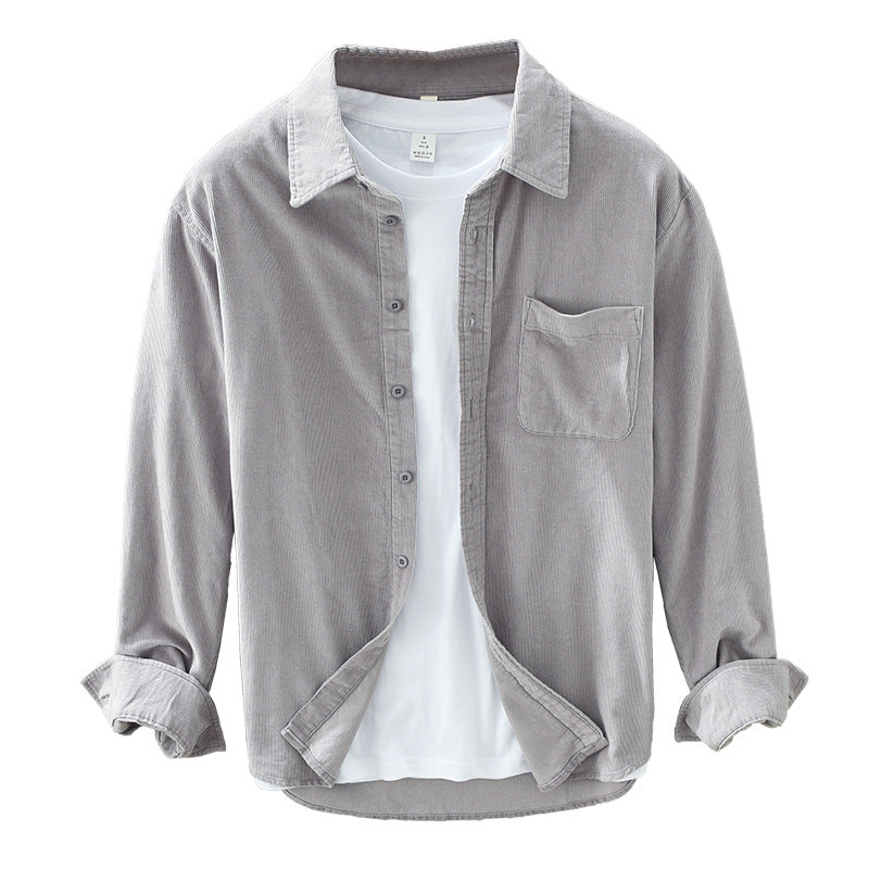 Heren Corduroy Overhemd – Retro Stijl