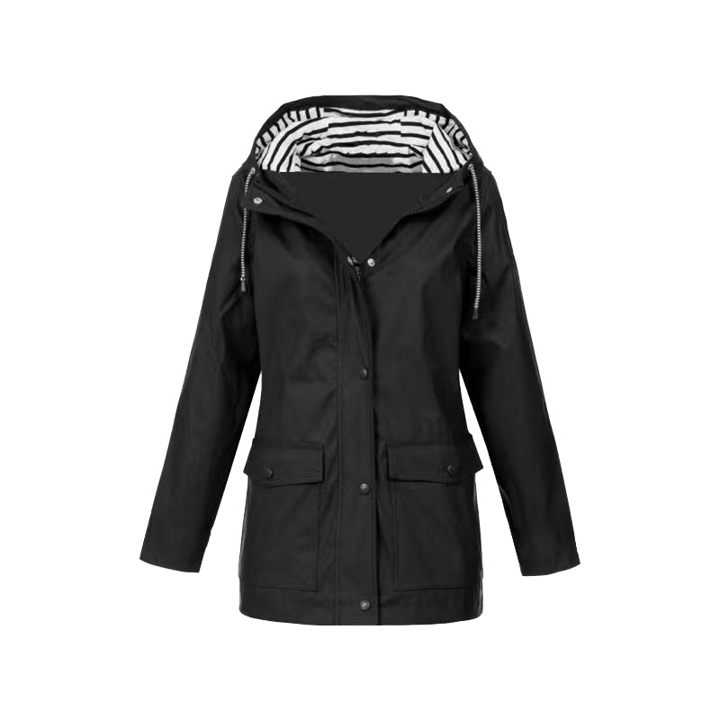 Regenjas voor Dames – Lang Model met Rits