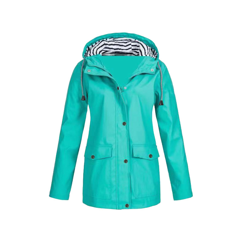 Regenjas voor Dames – Lang Model met Rits