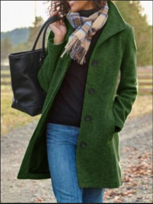 Lange Trenchcoat voor Dames – Wintermodel