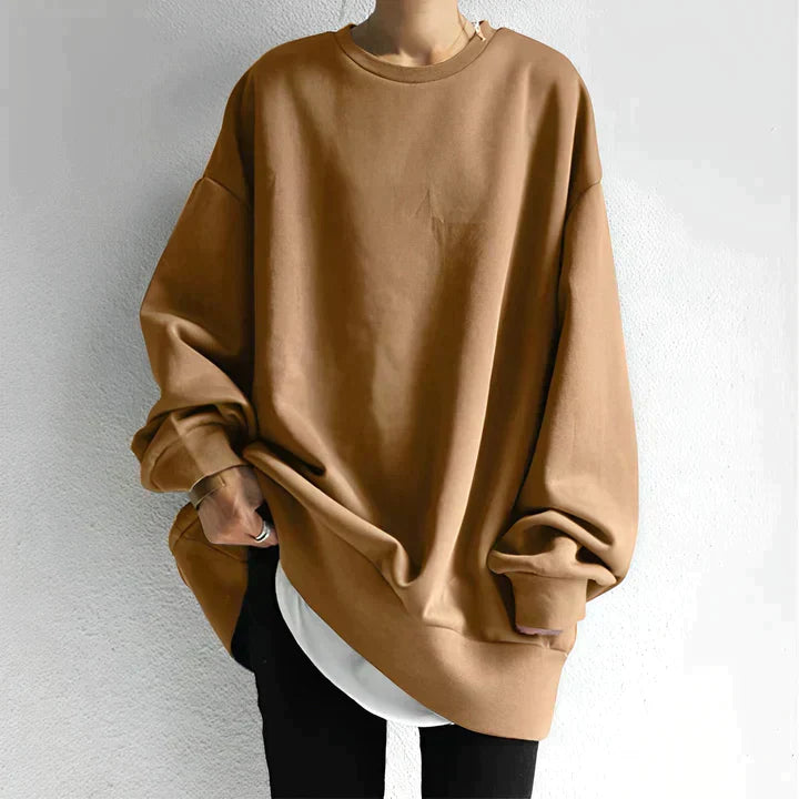Sweater voor Dames – Oversized Model met Ronde Hals