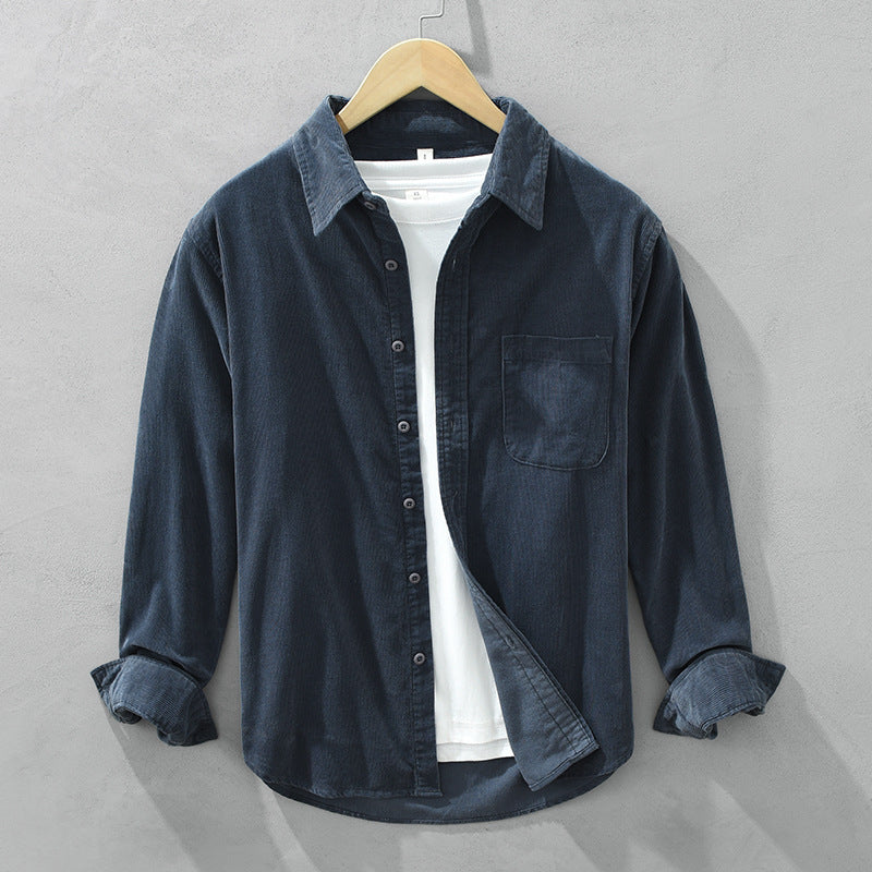 Heren Corduroy Overhemd – Retro Stijl