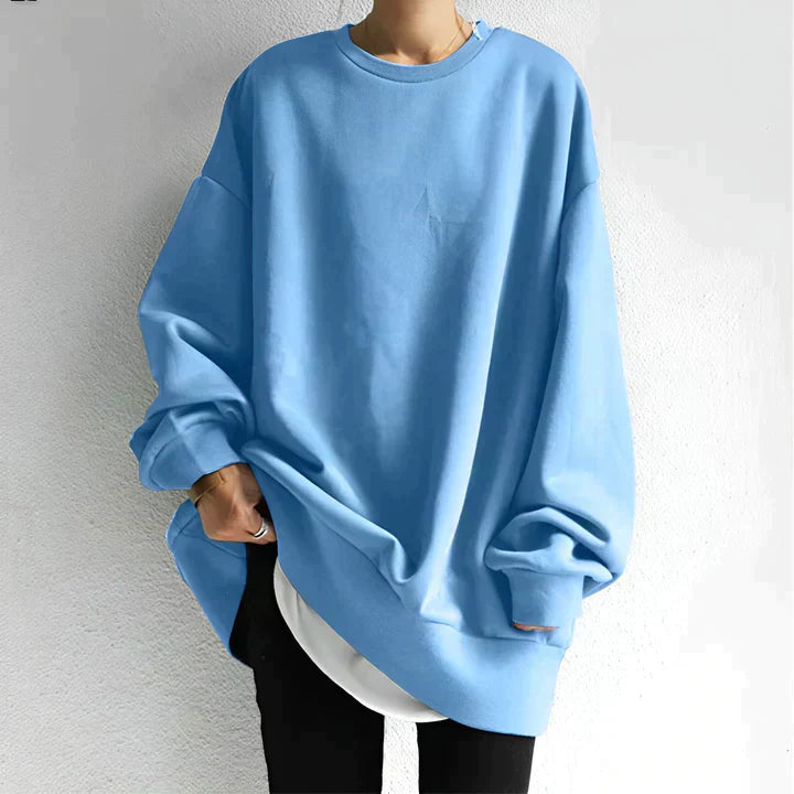 Sweater voor Dames – Oversized Model met Ronde Hals