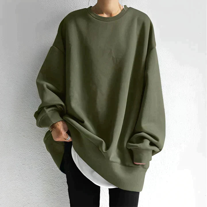 Sweater voor Dames – Oversized Model met Ronde Hals