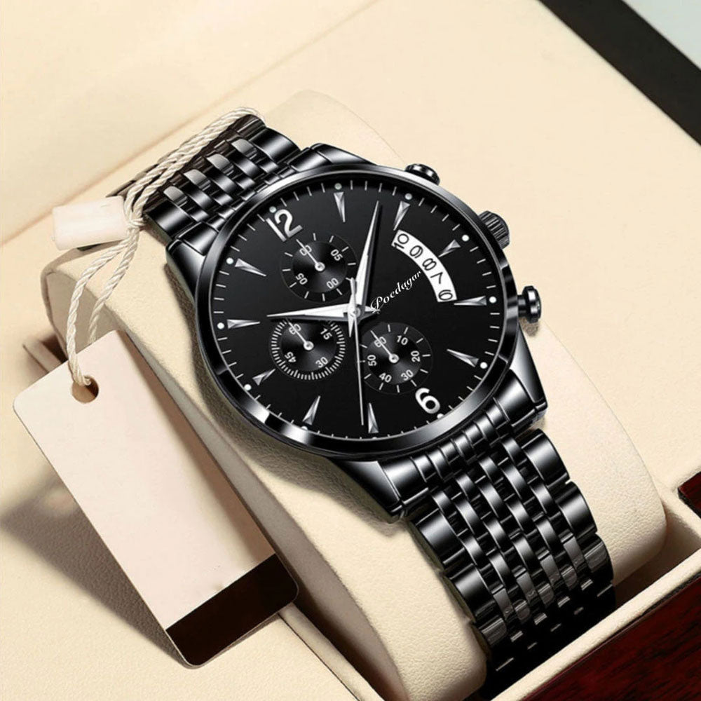 Herenhorloge met stalen band