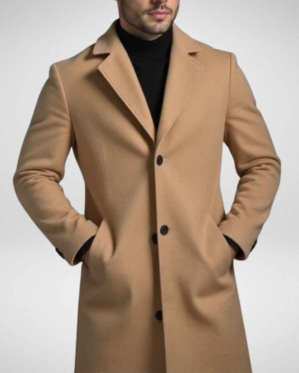 Heren Mantel – Lang Model voor Winter