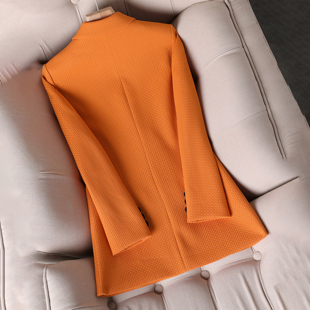 Blazer voor Dames met Knopen en Gestructureerde Snit