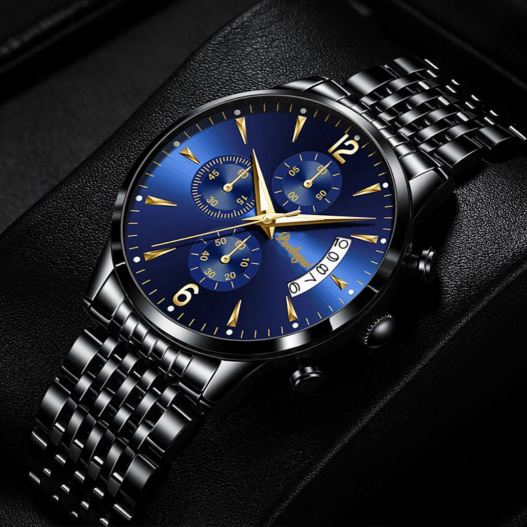 Herenhorloge met stalen band