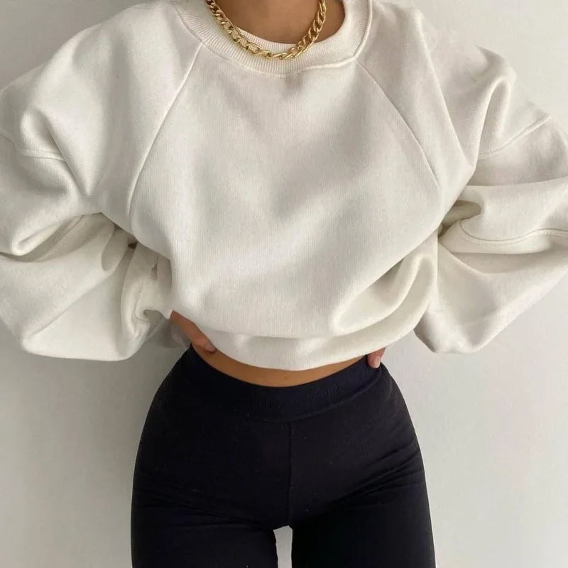 Sweater voor Dames – Met Ronde Hals en Lange Mouwen