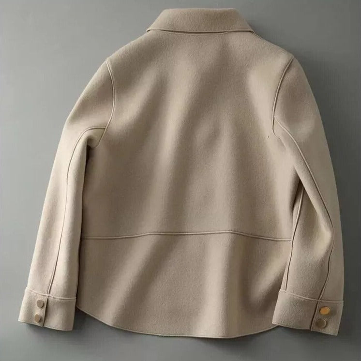 Dames Donzen Jas met Knopen – Warm Model