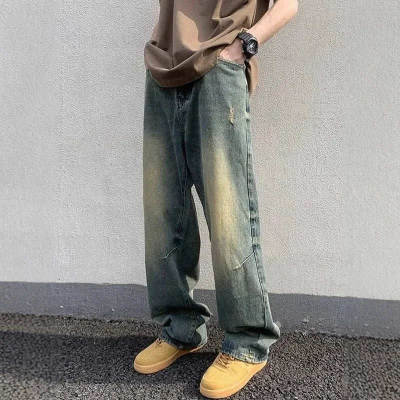 Lange Baggy Jeans voor Heren – Streetwear Stijl