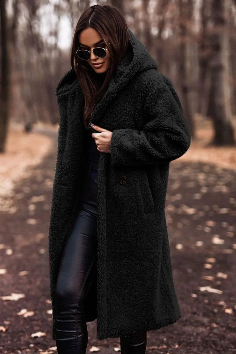 Dames Wintermantel – Lang Model met Capuchon