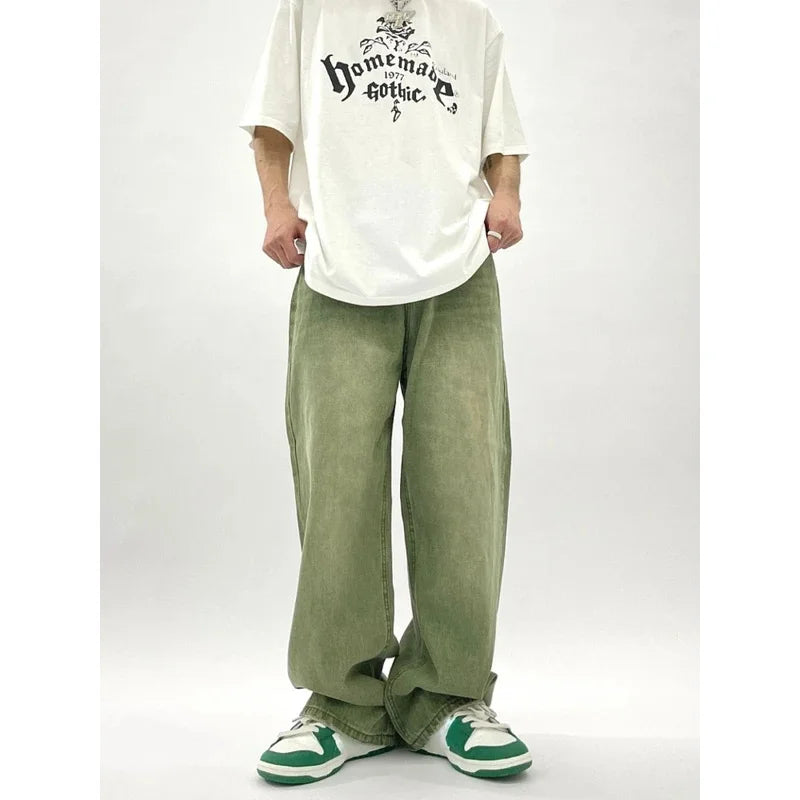 Baggy Jeans voor Heren – Groen
