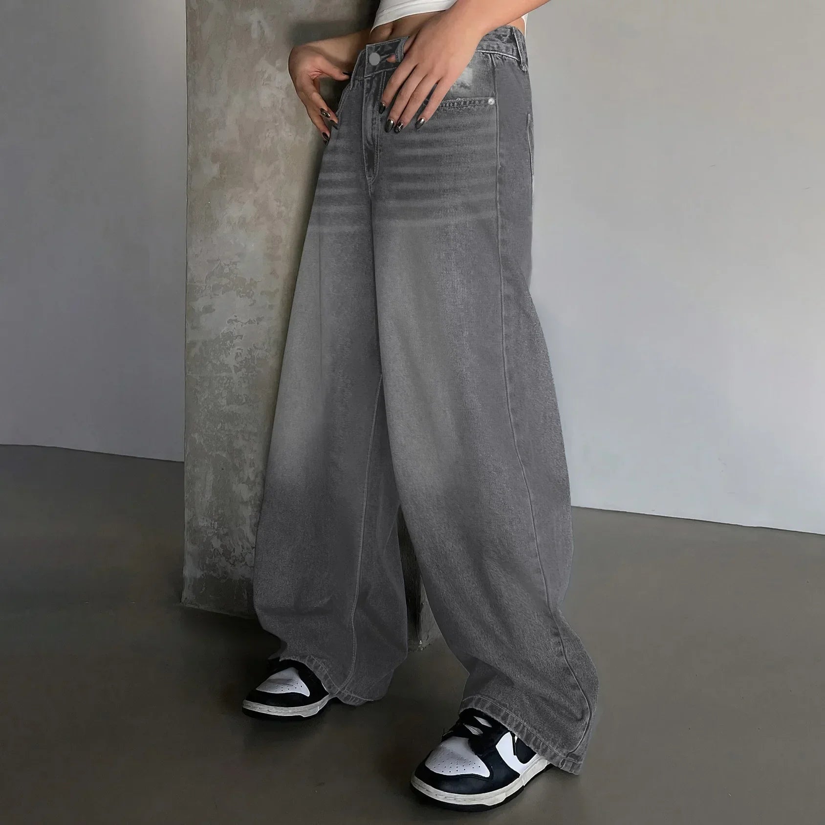 Baggy Jeans met Brede Pijpen voor Dames