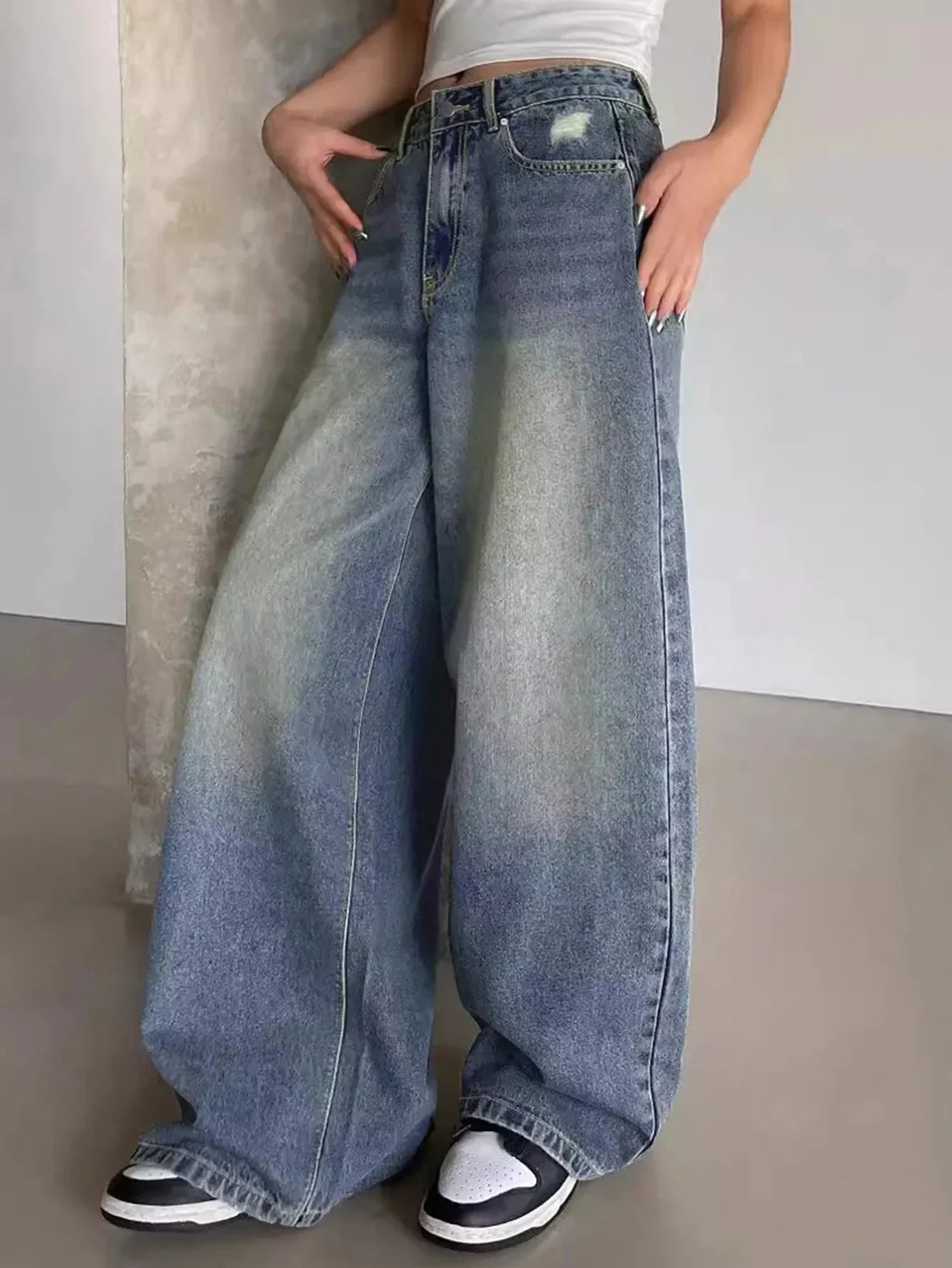 Baggy Jeans met Brede Pijpen voor Dames