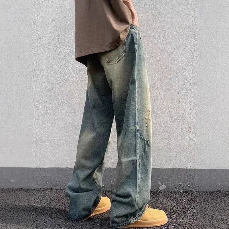 Lange Baggy Jeans voor Heren – Streetwear Stijl
