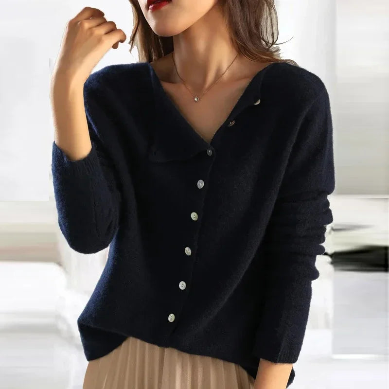 Dames vest – Met Lange Mouwen en Eenvoudig Ontwerp